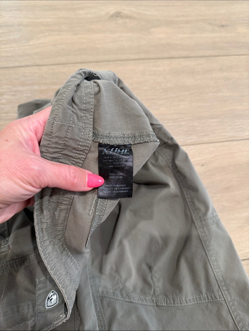 KUHL Pine Gray Splash Roll-Up Pant Active Outdoor Hiking Capri Bottoms Size 6 - Picture 5 of 10